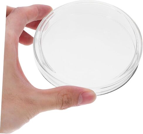 Pretyzoom 5pcs Lab Petri Petri أطباق الثقافة 90 ملم لوحات ثقافة الخلية مجموعة غطاء زجاج آمن خفيفة الوزن لسهولة النقل in Saudi Arabia