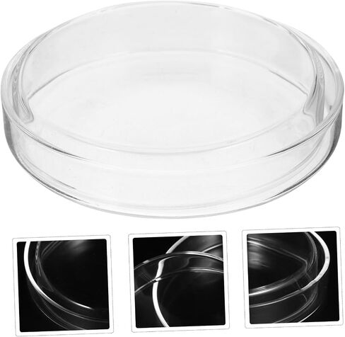 Cabilock 5PCS Baboratory Ciniرب أطباق لوحات Petri الزجاجية للتجارب العلمية وصواني الثقافة للتدريس والبحث في الأبحاث in Saudi Arabia