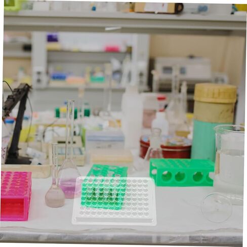 Cabilock 10pcs Cell Culture Trays 96-Hole Reaction Plate for Lab Analysis Lid Tissue Culture Plate Cell Lab Equipment in Saudi Arabia