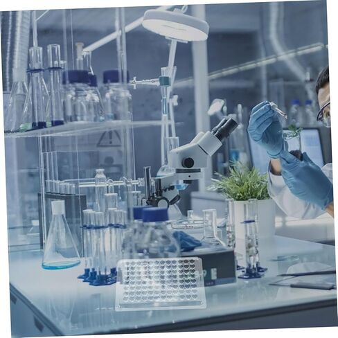 Cabilock 10pcs Cell Culture Trays 96-Hole Reaction Plate for Lab Analysis Lid Tissue Culture Plate Cell Lab Equipment in Saudi Arabia