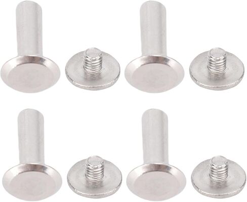 100 Set 4x13x8.5mm M3 Rivet Stud Set Stainless Steel Alloy for Crafts and Clothing in Saudi Arabia
