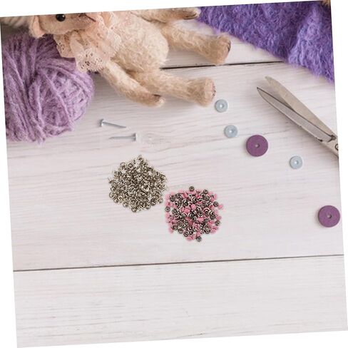 مسامير Lifkome 100pcs لسهولة تثبيت أزرار البرشام الدقيقة الزخرفية لمشاريع DIY ملحقات ملحقات ملابس الدمية Scrapbooking in Saudi Arabia