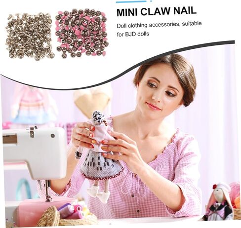 مسامير Lifkome 100pcs لسهولة تثبيت أزرار البرشام الدقيقة الزخرفية لمشاريع DIY ملحقات ملحقات ملابس الدمية Scrapbooking in Saudi Arabia