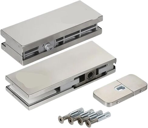 باب زجاجي بدون إطار ، عمود الدوران 100 كجم ، إكسسوارات عالمية ، لا يوجد شقوق ، بما في ذلك مجموعة كاملة من زنبرك مشبك الأبواب in Kuwait