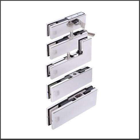 1pcs الباب الزجاجي بدون إطار 8-12 مم من الجزء العلوي من الباب السفلي مشبك الجزء العلوي in Kuwait