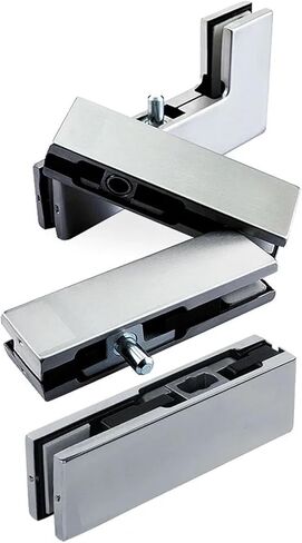 1pcs الباب الزجاجي بدون إطار 8-12 مم من الجزء العلوي من الباب السفلي مشبك الجزء العلوي in Kuwait