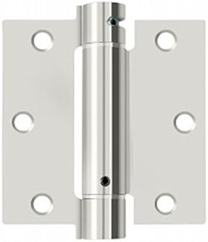 3.5 x 3.5 in. Spring Hinge Bright Nickel - Steel in Saudi Arabia