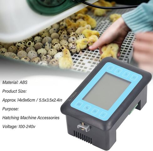 TOPINCN Incubator Controller, Full Automatically Temperature and Humidity Control, 100 to 240 V Digital Eggs Turning Incubator Controller for Hatching Chicken Duck Goose Quail Eggs (ZL-7903A) in Saudi Arabia
