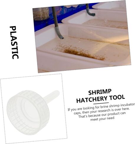 TOYANDONA 20-Piece Brine Shrimp Incubator Caps for DIY Hatching Bottles Shrimp Egg Hatchery Covers Compatible Aquarium Use in Saudi Arabia