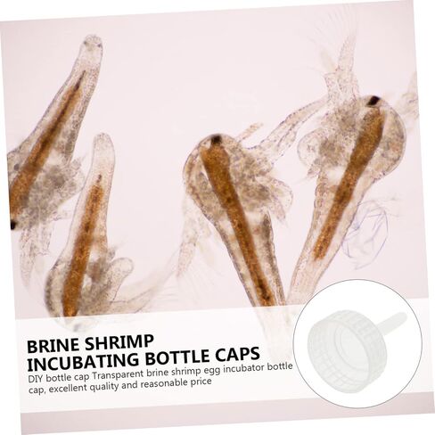 TOYANDONA 20-Piece Brine Shrimp Incubator Caps for DIY Hatching Bottles Shrimp Egg Hatchery Covers Compatible Aquarium Use in Saudi Arabia