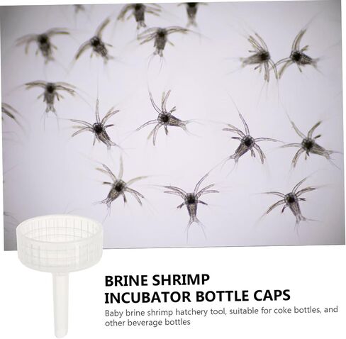 TOYANDONA 20-Piece Brine Shrimp Incubator Caps for DIY Hatching Bottles Shrimp Egg Hatchery Covers Compatible Aquarium Use in Saudi Arabia