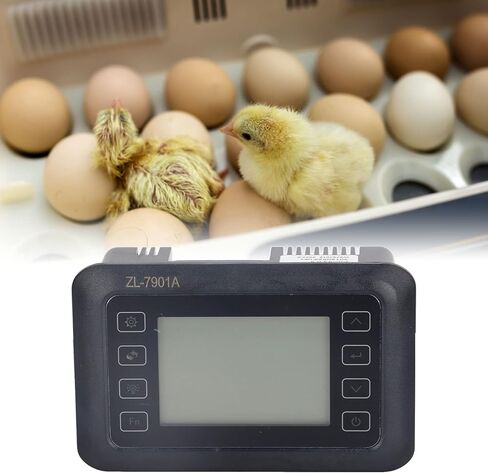 TOPINCN Incubator Controller, Full Automatically Temperature and Humidity Control, 100 to 240 V Digital Eggs Turning Incubator Controller for Hatching Chicken Duck Goose Quail Eggs (ZL-7903A) in Saudi Arabia