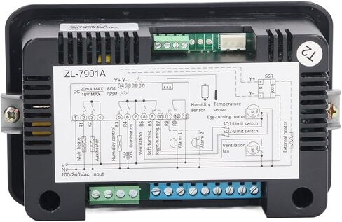 TOPINCN Incubator Controller, Full Automatically Temperature and Humidity Control, 100 to 240 V Digital Eggs Turning Incubator Controller for Hatching Chicken Duck Goose Quail Eggs (ZL-7903A) in Saudi Arabia
