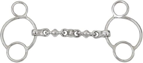 Horse Waterford Universal Snaffle Bit Phatse 3 Ring 2 Gag Jumping يظهر جديد (5 بوصات) in Saudi Arabia