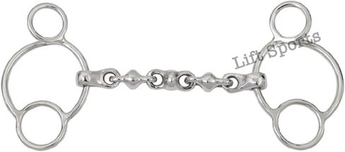 Horse Waterford Universal Snaffle Bit Phatse 3 Ring 2 Gag Jumping يظهر جديد (5 بوصات) in Saudi Arabia