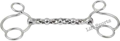 Horse Waterford Universal Snaffle Bit Phatse 3 Ring 2 Gag Jumping يظهر جديد (5 بوصات) in Saudi Arabia