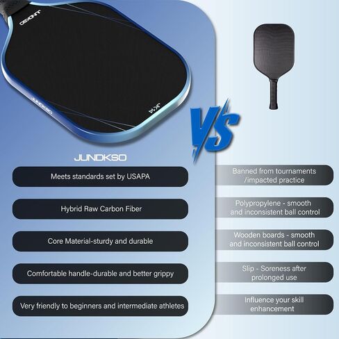 Pickleball Paddles مجموعة من 2 -lightweight مركبة الألياف الكربونية المخلل مجداف -usapa متوافق Pro Pickle مضرب -14 مم PP العسل الأساسي -رجال ونساء مجموعة هدايا/الأزرق in Saudi Arabia