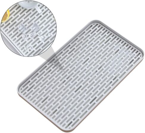 Large Rectangular Draining Tray Multifunctional Kitchen Drip Board for Fruits Vegetables and Dishes Easy to Clean Plastic Design in Kuwait