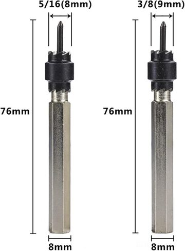 Drill Bit Spot Weld Drill Bit Double Side Carbide Tip Stainless Metal Hole Drilling Drill Cutter 1Pcs (Color : 3l8) in Kuwait