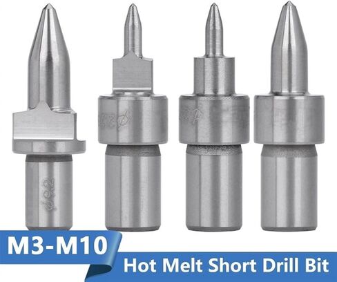 Thermal Friction Hot Melt Short Drill Bit Solid Carbide Hole Making Tool M3 M4 M5 M6 M8 M10 Metal Drilling Tool 1PCS (Color : Flat Form, Size : M6(D5.3)) in Saudi Arabia