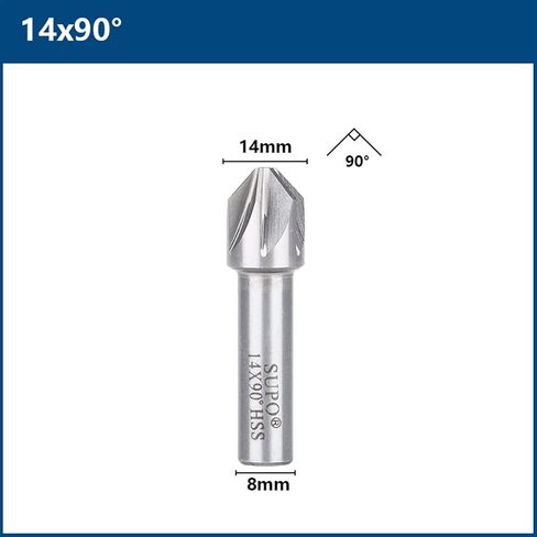 Steel Chamfering 60/90 Degrees Countersink Drill Bit Metal Chamfering Drill Hole 1Pcs (Color : 14X60D) in Saudi Arabia