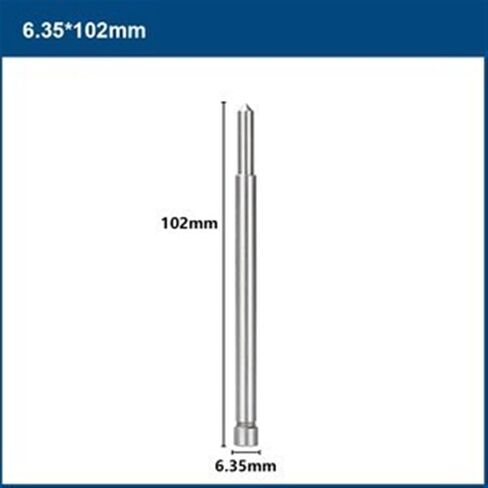 Drill Bit Annular Pin 6.35mm 8mm Shank Long Pin Steel Plate Drill Tool 1Pcs (Color : 6.35x77mm) in Saudi Arabia