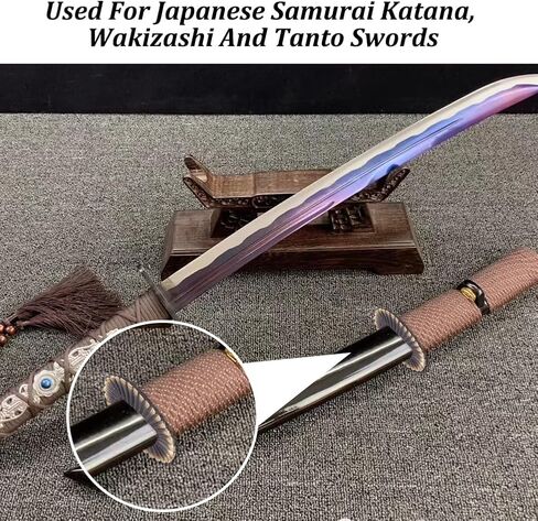 Olycraft 2PCS Sword Sword Seppa Spacer لسيوف الساموراي الياباني سوداء الذهب الأسود ساموراي سيف إكسسوارات ساموراي سيف فاصل النحاس الغسالات للصيانة اليابانية كاتانا ديي in Saudi Arabia