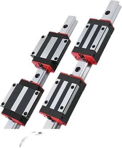 Linear Guides 2 Pcs HGR20 200-500mm Linear Rails + 4 Pcs HGH20CA / HGW20CC Carriages(2 Rails 4 HGW20CC,250mm) in Kuwait