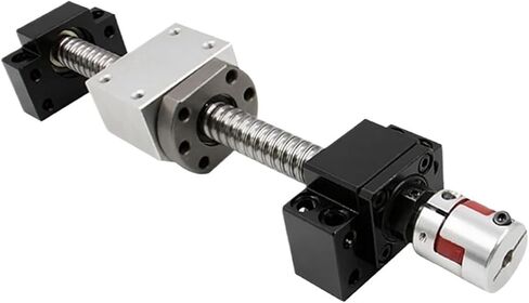 Ballscrew SFU1605 SFU1610 KIT C7 550MM-1600MM المسمار مع الجوز المفرد+BKBF12+DSG16H+مقرن للطابعة ثلاثية الأبعاد (SFU1605 ، 1600 مم) in Saudi Arabia