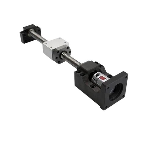 Ballscrew SFU1605 SFU1610 KIT 200-500MM C7 DIA 16MM لبرغي أجزاء CNC مع NUT+BF12+HM12-57/60+DSG16H+COUPLER (SFU1605 لـ NEMA24،300MM) in Kuwait