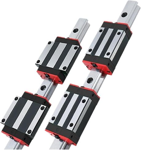 أدلة خطية 2 PCS HGR15 1000-2000mm القضبان الخطية + 4 PCS HGH15CA / HGW15CC Carriaces (2 Rails 4 HGh15ca ، 1250mm) in Saudi Arabia