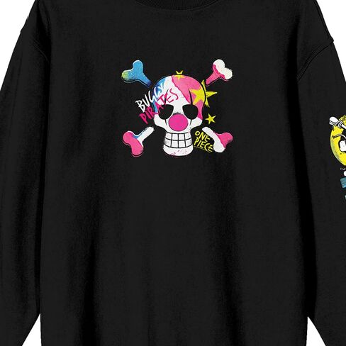 Bioworld One Piece Live Action Colorful Straw Hat Crew Logo Crew Neck Long Sleeve Adult Sweatshirt in Saudi Arabia