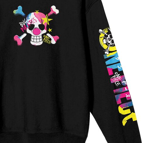 Bioworld One Piece Live Action Colorful Straw Hat Crew Logo Crew Neck Long Sleeve Adult Sweatshirt in Saudi Arabia