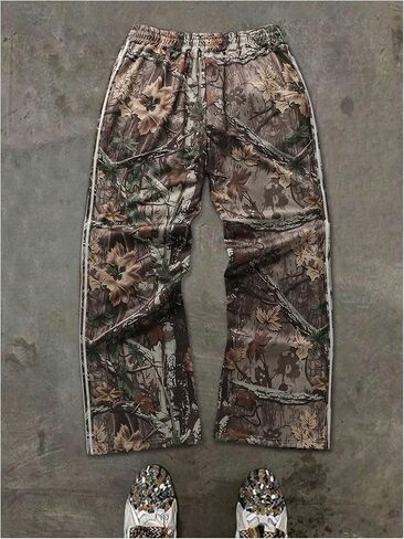 Soly Hux Men Men Pants الرباط الخصر مستقيم الساق الشارع الشارع السفجر مع الجيب in Saudi Arabia