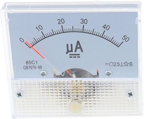 85C1 AMMETER DC TANNASTER CARTER METER PONITER TYPE 50UA 100UA 200UA 300UA 400UA 500UA 1PCS (300UA) in Saudi Arabia