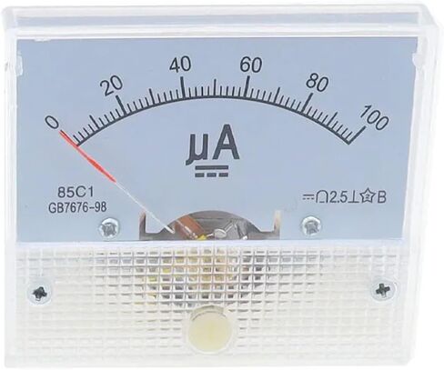 85C1 AMMETER DC TANNASTER CARTER METER PONITER TYPE 50UA 100UA 200UA 300UA 400UA 500UA 1PCS (300UA) in Saudi Arabia