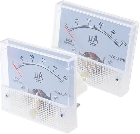 85C1 AMMETER DC TANNASTER CARTER METER PONITER TYPE 50UA 100UA 200UA 300UA 400UA 500UA 1PCS (300UA) in Saudi Arabia