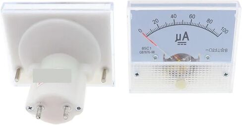 85C1 AMMETER DC TANNASTER CARTER METER PONITER TYPE 50UA 100UA 200UA 300UA 400UA 500UA 1PCS (300UA) in Saudi Arabia