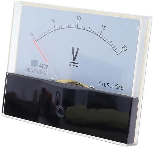44C2 DC Voltmeter Analog Panel Pointer 1V 3V 5V 10V 15V 20V 30V 50V 75V 100V 150V 300V 450V 500V 1Pcs(300V) in Saudi Arabia
