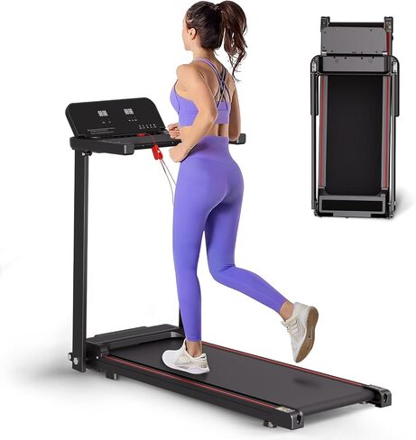 Walking Treadmills for Home with Handle Bar, Foldable Folding Treadmill with APP, 2.5HP Walking Pad Lightweight Portable Treadmill for Small Space 300LBS Capacity in Saudi Arabia