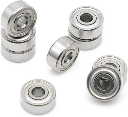 R144ZZ R144Z محامل كرات الأخدود العميقة 3.175 × 6.35 × 2.779 مم 1/8 "× 1/4" × 7/64 "5pcs in Saudi Arabia