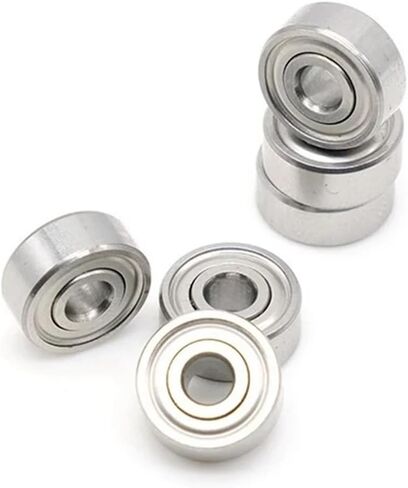R144ZZ R144Z محامل كرات الأخدود العميقة 3.175 × 6.35 × 2.779 مم 1/8 "× 1/4" × 7/64 "5pcs in Saudi Arabia