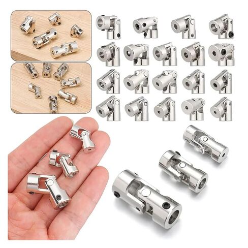 1PC Ship Model Accessories Universal Joint Gimbal Couplings Shaft Rc Boat Parts Car Cardan Joint Motor Connector(6mm to 6mm) in Kuwait