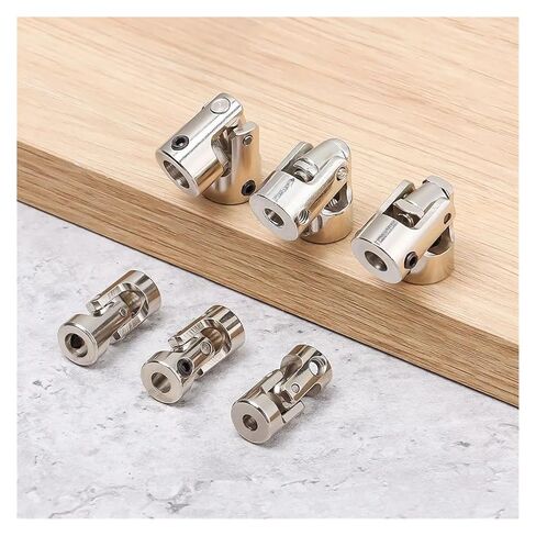 1PC Ship Model Accessories Universal Joint Gimbal Couplings Shaft Rc Boat Parts Car Cardan Joint Motor Connector(6mm to 6mm) in Kuwait