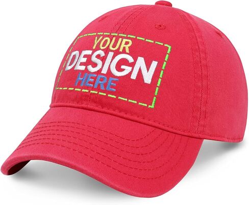 Custom Embroidered Hat Polo Style Unisex Adjustable Unstructured Cotton Cap Your Own Image Logo and Text in Saudi Arabia