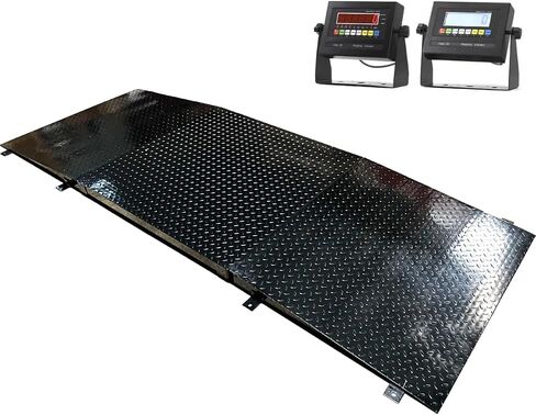 Liberty LS-800-2x2 NTEP INDUSTIAL FLOOR مع منحدر ، شحن المستودعات ، وشملت مؤشر الصلب المعتدل | 24 "× 24" | سعة 1000 رطل × 0.2 رطل in Kuwait