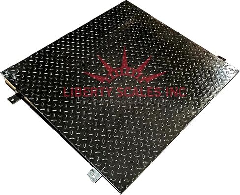 Liberty LS-800-2x2 NTEP INDUSTIAL FLOOR مع منحدر ، شحن المستودعات ، وشملت مؤشر الصلب المعتدل | 24 "× 24" | سعة 1000 رطل × 0.2 رطل in Kuwait
