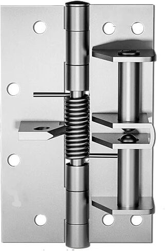 Heavy Duty Residential Hinges Hardwares Multifunctional Door Closer Automatic Closing Hinges Buffer Invisible Spring Hinge(Silvery) in Saudi Arabia