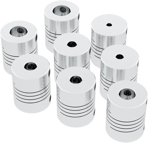 الألومنيوم CNC Motor Jaw Gaw Doleler اقتران مرن OD 20x25mm dropshipping 2/3/3.17/4/6/6/65/8/9.5/10mm 1pcs (3 مم إلى 6.35 ملم) in Saudi Arabia