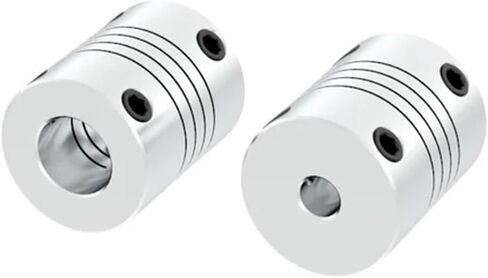 الألومنيوم CNC Motor Jaw Gaw Doleler اقتران مرن OD 20x25mm dropshipping 2/3/3.17/4/6/6/65/8/9.5/10mm 1pcs (3 مم إلى 6.35 ملم) in Saudi Arabia